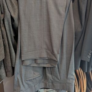 Jhane Barnes Slate Gray Dress Pants. 42 Inseam 29. Freshly Tailored Never Worn